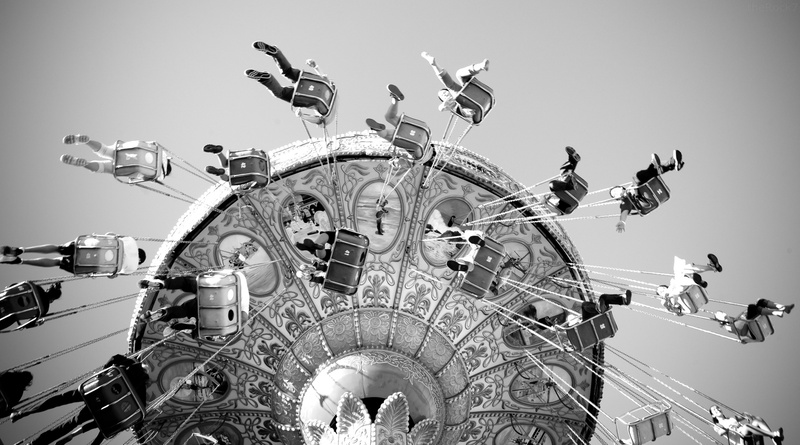 black and white, under, merry, swing, round, down, ride, 2K, gray, go, white