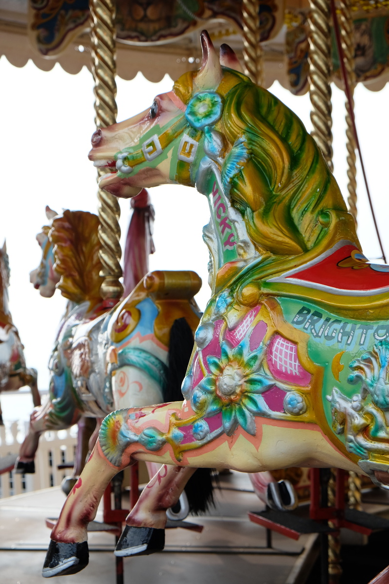 carousel Horses, representation, year market, England, water, arts culture and entertainment, amusement Park Ride, animal representation, sculpture, united kingdom