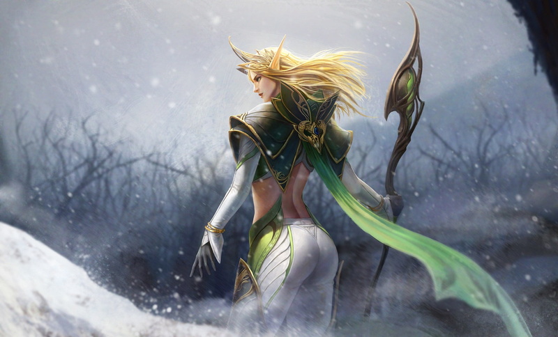 1080P, fantasy, TaeKwon Kim(A-rang), elf, art, Elf Queen