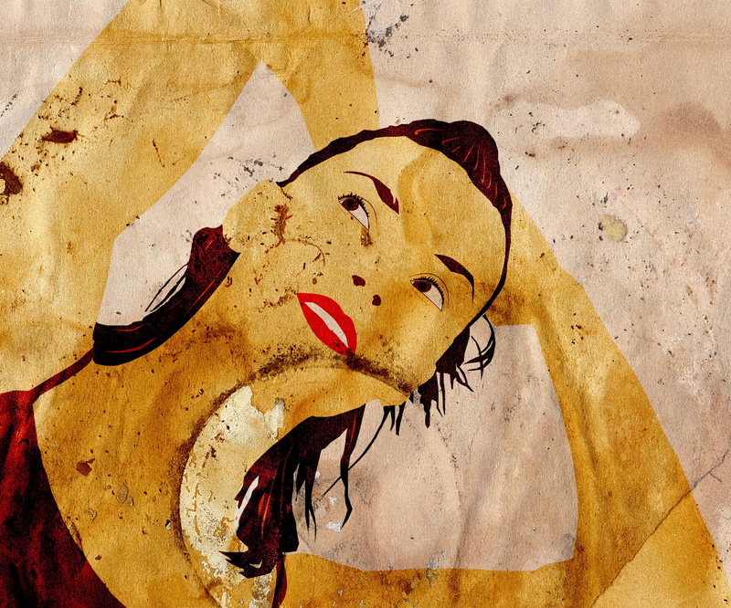 Girls, 1080P, Old Paper, PopArt