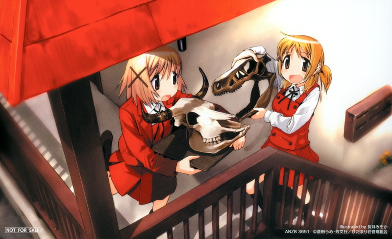 Anime, 1080P, Miyako (Hidamari Sketch), Hidamari Sketch, Yuno (Hidamari Sketch)