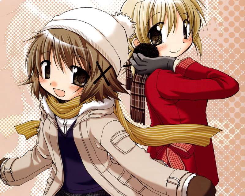 sketch, miyako, yuno, 1080P, hidamari