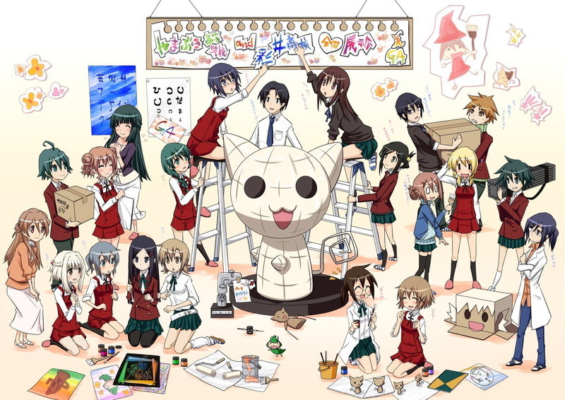 natsume, sketch, seifuku, noda, anime, girls, nori, hidamari, 720P, yuno, miyako, women