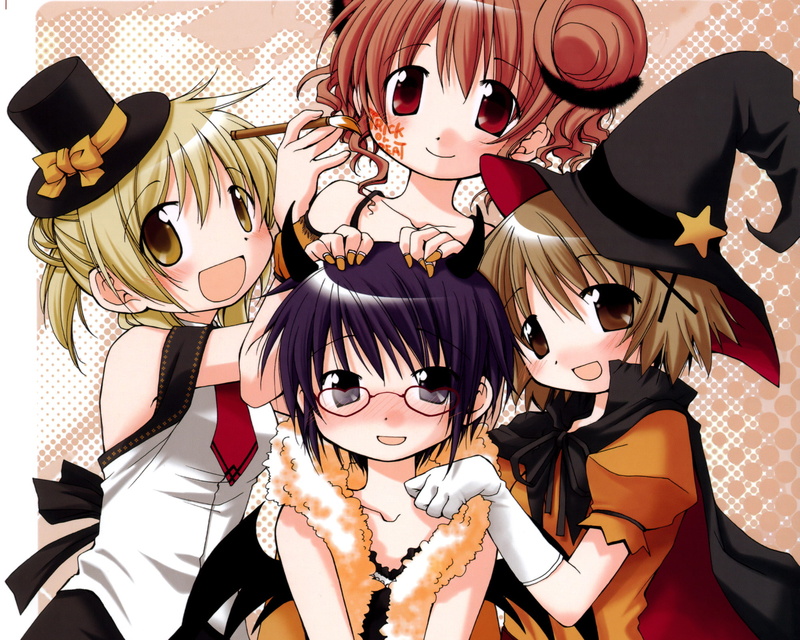 sae, miyako, 1080P, sketch, hidmari, yuno, hiro, hidamari, meganekko