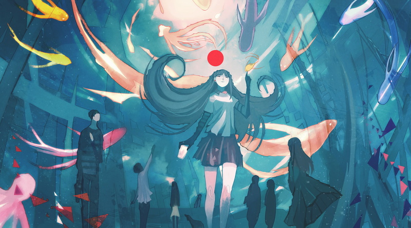 1080P, people, Nano Mortis, koi, fish, traditional art
