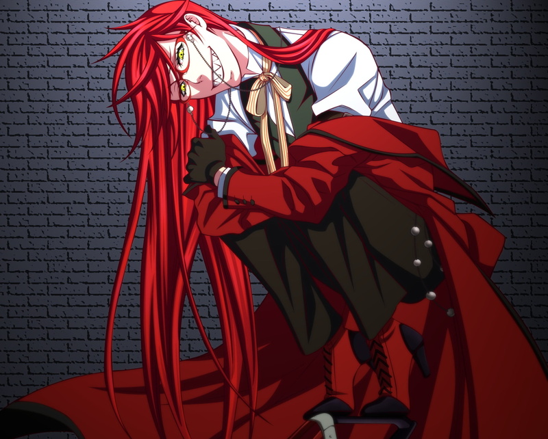 Grell Sutcliff, 1080P, Anime, Black Butler