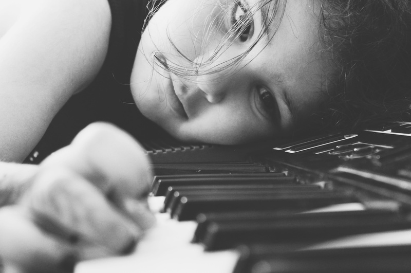 close-up, girl, keyboard, leisure activity, indoors, ambition, musical equipment, innocence, piano key, child, arm, playing, one person, white, optimism