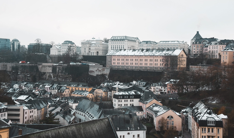 luxembourg city, building exterior, outdoors, luxembourg, cityscape, topview, building, settlement, landscape, architecture, built structure, residential district