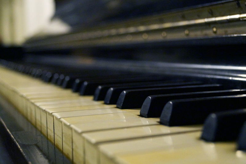 white, musical equipment, black color, keys, keyboard instrument, keyboard, selective focus, musical instrument, instrument, indoors, musical, white color