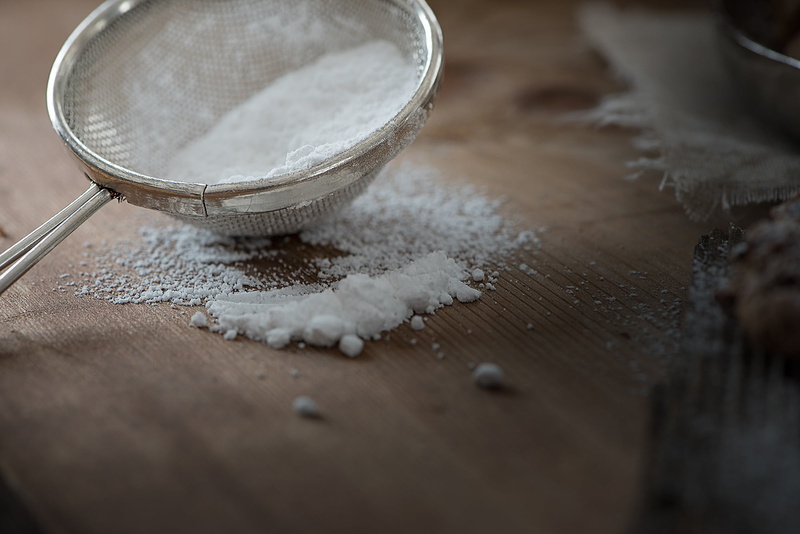 food, food and drink, sieve, strainer, sugar, crockery, still life, baking, dough, kitchen help, kitchen utensil, kitchen, close-up, 1080P, freshness