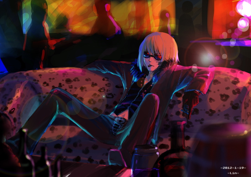 male, short, sunglasses, mello, 2K, hair, note, blonde, death