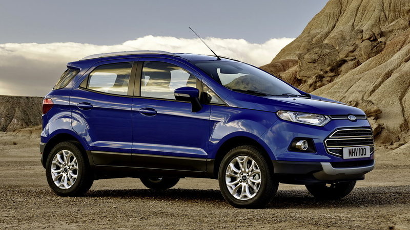 Ford EcoSport, Crossover Car, Car, Ford, Blue Car, Subcompact Car, 1080P, SUV