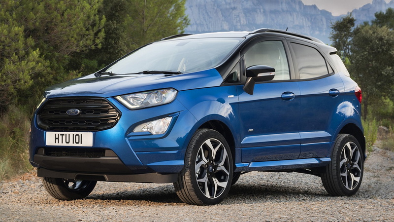 SUV, Ford, 1080P, Blue Car, Car, Crossover Car, Subcompact Car, Ford EcoSport ST-Line