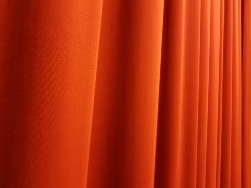curtain, indoors, softness, shadows, vibrant color, pattern, red, textured, full frame, close-up, arts culture and entertainment, abstract backgrounds