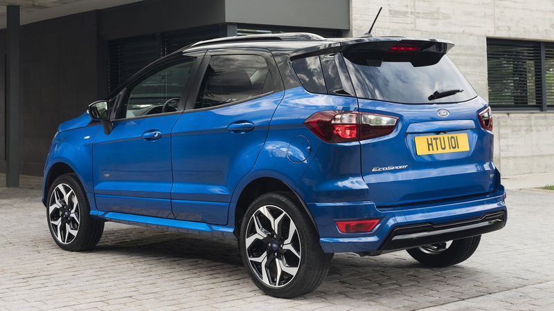 Ford, 1080P, Subcompact Car, Car, Ford EcoSport ST-Line, Crossover Car, SUV, Blue Car