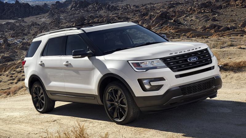 White Car, Ford, Ford Explorer XLT, SUV, 1080P, Crossover Car, Mid-Size Car, Car