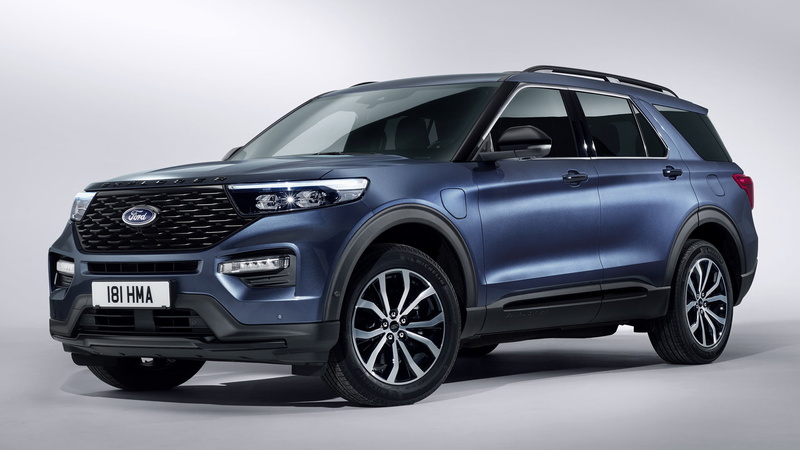 Mid-Size Car, Ford Explorer ST, Crossover Car, Hybrid Car, 1080P, Car, Blue Car, SUV, Ford
