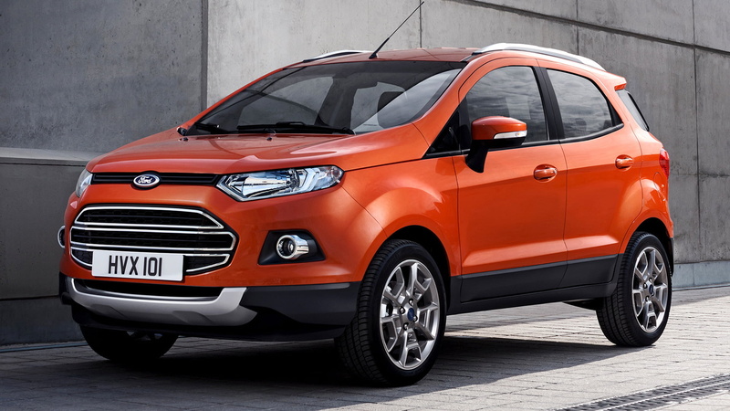 Subcompact Car, SUV, Car, Orange Car, Crossover Car, Ford, 1080P, Ford EcoSport