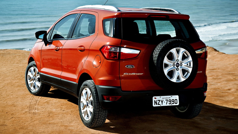 Car, Subcompact Car, Red Car, Crossover Car, Ford, 1080P, Ford EcoSport, SUV