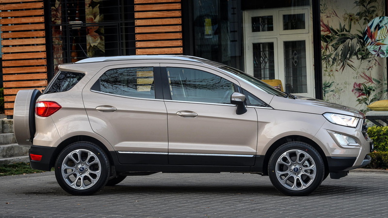 Subcompact Car, Ford EcoSport, Crossover Car, Beige Car, Ford, Car, 1080P, SUV