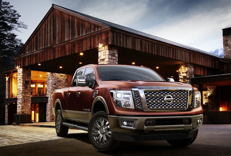 front, test drive, Detroit, SUV, XD, 5K, review, red, 2015 cars, ecosafe, Nissan Titan, hybrid