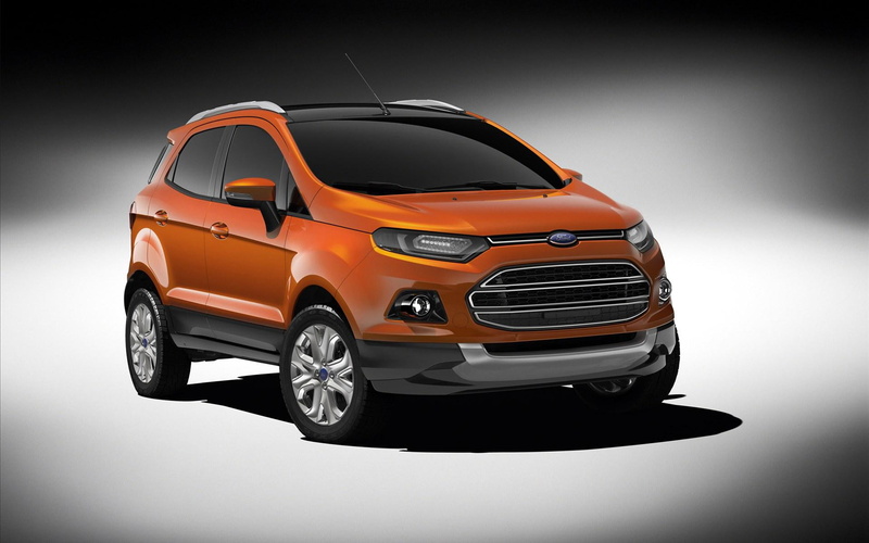compact, suv, cars, 2013, black, ecosport, ford, 1080P, orange
