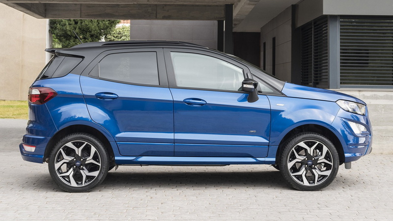 Car, 1080P, SUV, Ford, Crossover Car, Subcompact Car, Blue Car, Ford EcoSport ST-Line