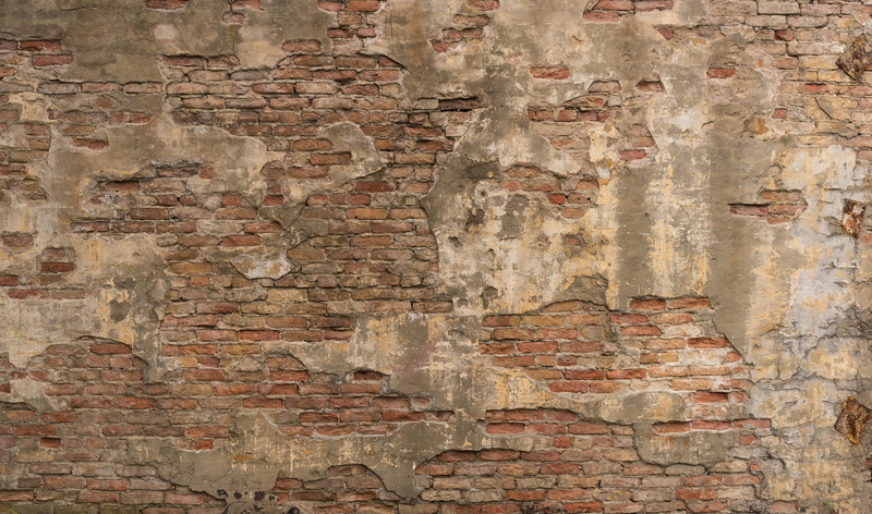 built structure, old, brick, deterioration, background, ruined, backgrounds, close-up, damaged, run-down, bad condition, day, textured, architecture, leave
