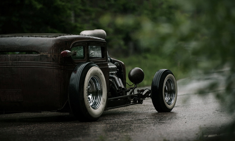 classic, nature, wheel, chrome, day, sport, mode of Transport, hot, old-fashioned, revival, Chevy, travel, metal, nostalgia, retro Styled, Rat Rod, Wet