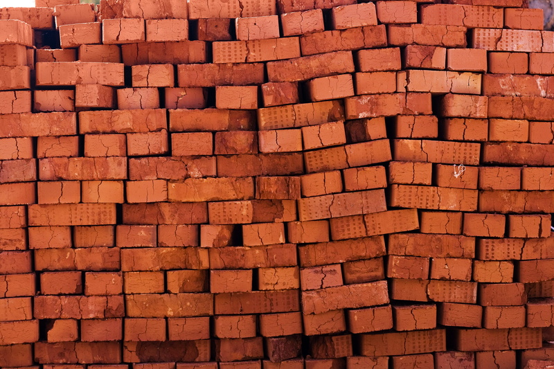 sunlight, blotch, brickwork, textured, bricks, large group of objects, red, built structure, brick wall, abundance, pattern, repetition, blocks, full frame