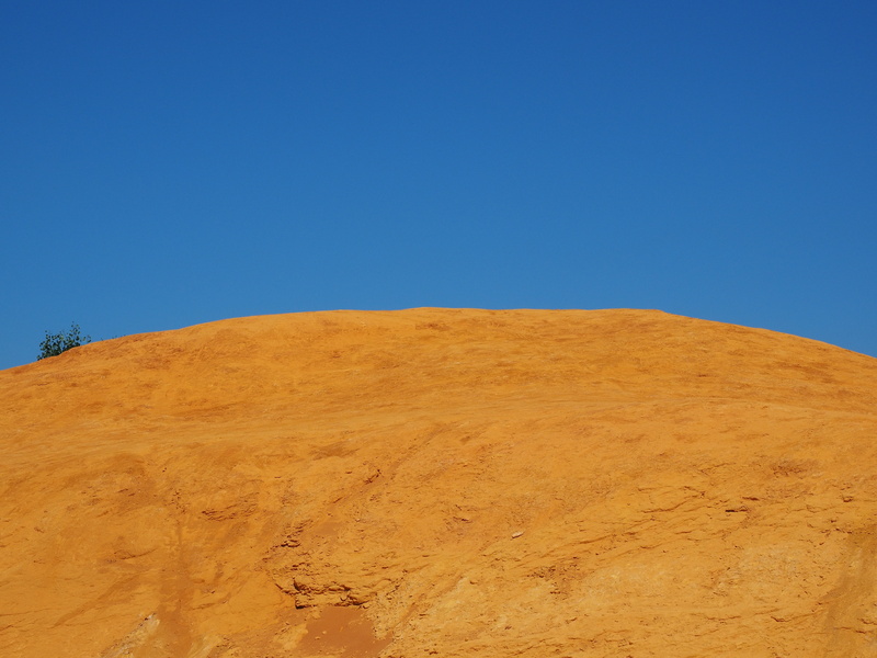 beauty in nature, provence-alpes-côte dazur, nature park luberon, mixture, landscape, red, brown ironstone, sky, department of vaucluse, vaucluse, sand