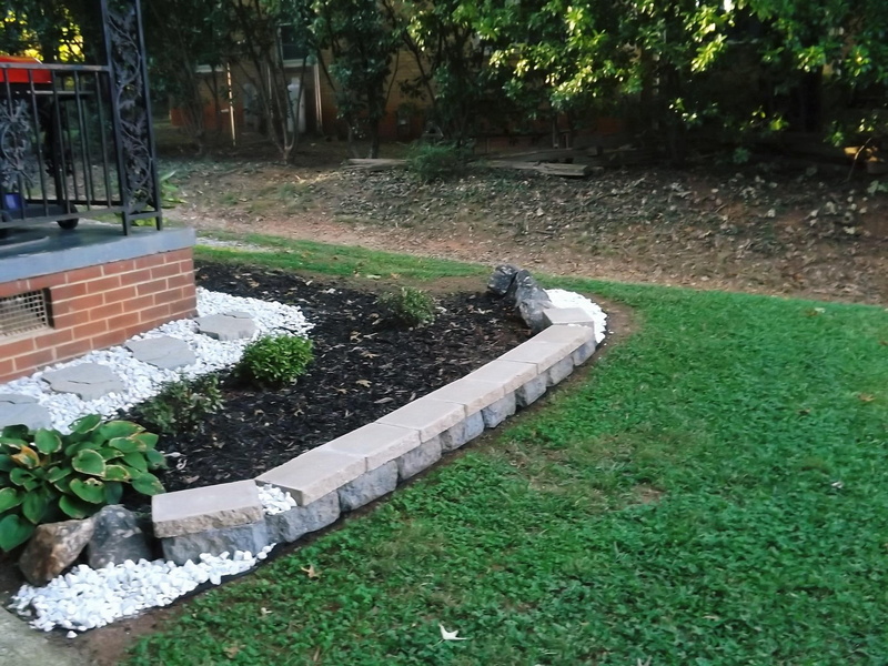 nature and landscapes, creative, landscaping, wall, stone work, diy, 1080P