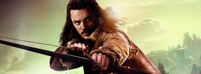 Bard the Bowman, Luke Evans, hair, young women, mouth open, aggression, Film, Hobbit, 5K, long hair, Movies, looking at camera, brown hair, The Hobbit