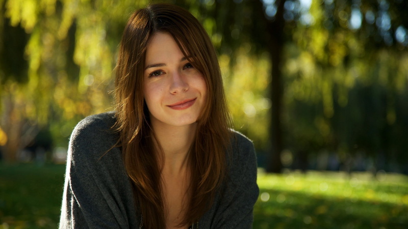 portrait, women, young adult, beautiful woman, teenager, happiness, beauty, front view, brunette, Veronica Belmont, smiling, brown hair, looking at camera