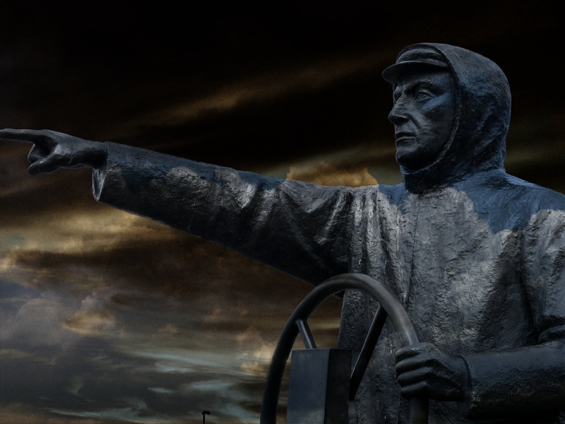 clothing, transportation, statue, no people, metal, canada, artwork, fishermen, military, style, nature, dark sky, historic, british columbia, fishing