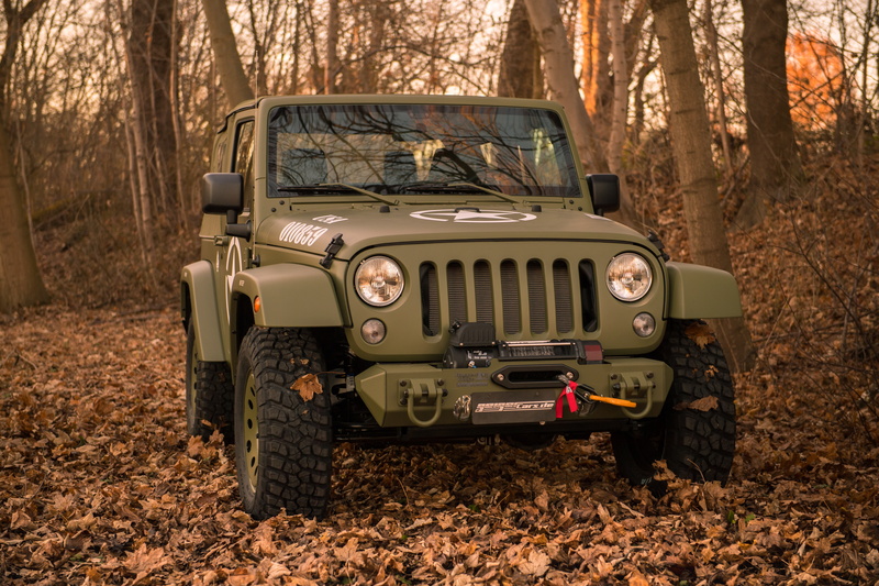 autumn, trees, Geiger-Willys Limited Edition, bumper, foliage, Jeep, 4x4, 5K, forest, winch, the soft top