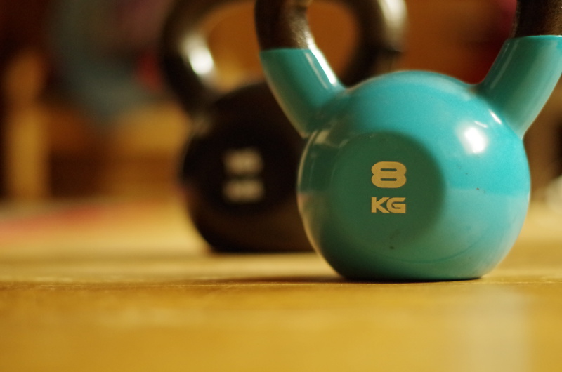 small group of objects, fitness, two objects, kettlebell, selective focus, no people, blue, focus on foreground, sport, close-up, leisure activity, relaxation