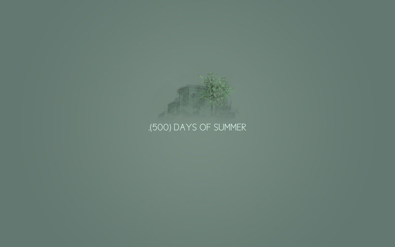 1080P, minimalism, simple background, movies, 500 Days of Summer
