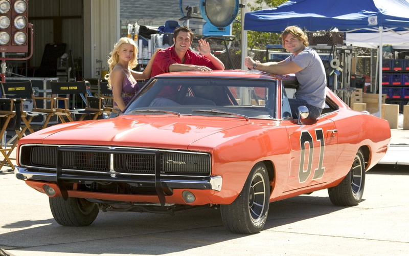 luxury, the charger, General Lee, driving, real people, built structure, summer, personal Land Vehicle, men, adult, architecture, set, retro Styled, red