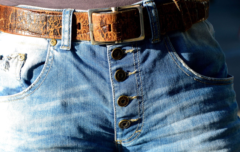 casual clothing, pocket, still life, indoors, midsection, no people, denim, close-up, 4K, lifestyles, close up, blue, clothing, personal accessory, fashion