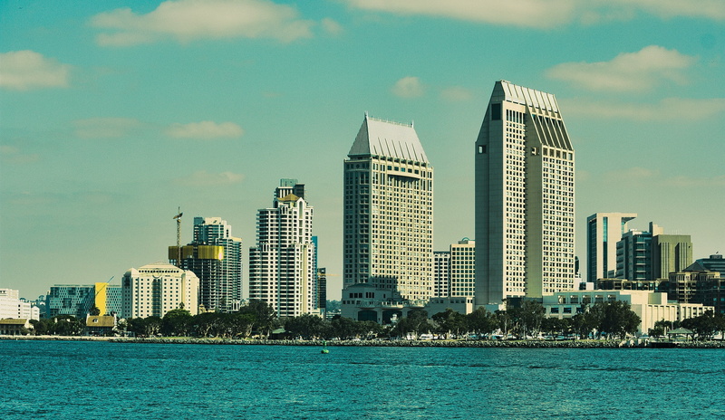 no people, urban skyline, high, city, california, coronado, nature, beside, pacific, body, san diego skyline, office building exterior, building exterior