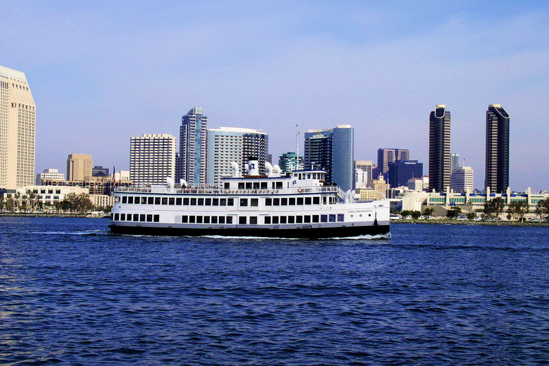 outdoors, sky, california, water, travel, coast, financial district, architecture, yacht, ship, modern, cruise ship, downtown, 1080P, sea, mode of transportation