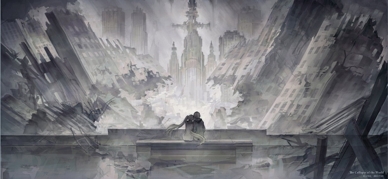 Blood Blockade Battlefront, one person, sculpture, Mary Macbeth, front view, William MacBeth, standing, representation, indoors, building, reflection, day
