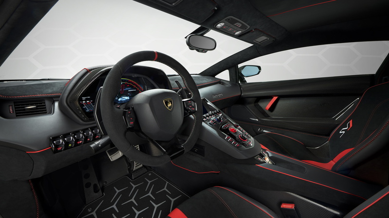 Lamborghini, 4K, Aventador, SVJ, Interior