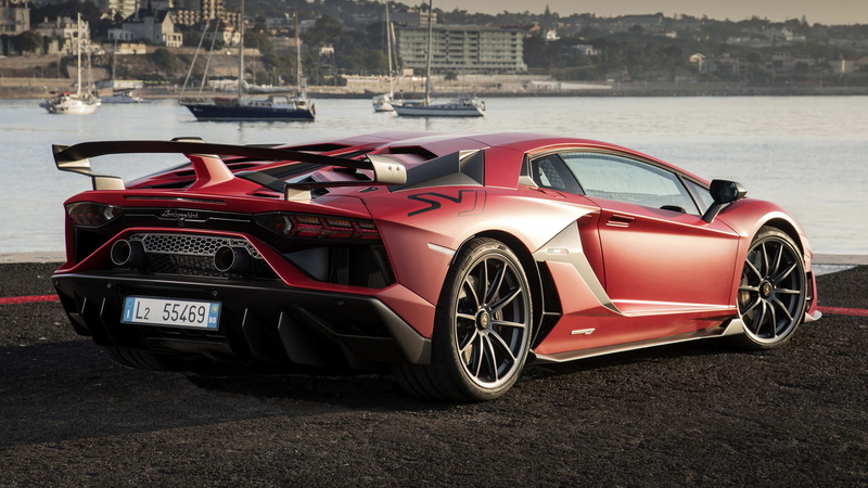 Lamborghini Aventador SVJ, 1080P, Supercar, Car, Red Car, Lamborghini, Sport Car