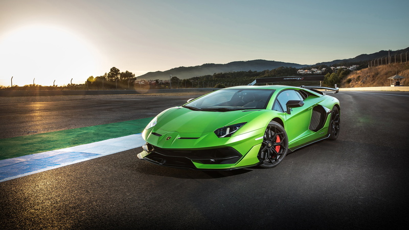 2018, 4K, 4K, Lamborghini Aventador SVJ