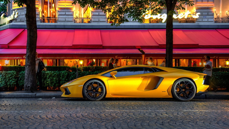 supercars, cars, lp700, lamborghini, yellow, italian, aventador, 720P