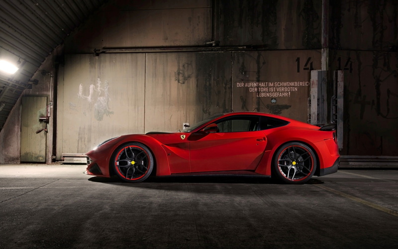 Novitec Rosso, abandoned, retro styled, garage, vintage car, Ferrari F12berlinetta N-Largo, transportation, sports car, luxury, Ferrari, old, indoors, no people