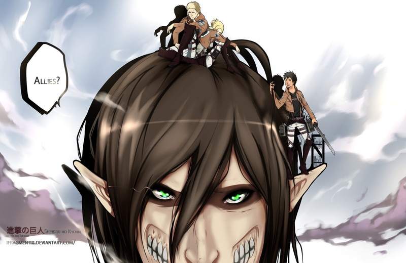 Bertholdt Hoover, Annie Leonhart, Shingeki No Kyojin, Eren Yeager, Reiner Braun, Anime, Attack On Titan, 1080P