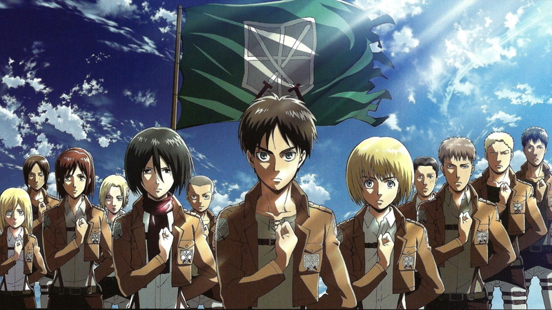 color Image, Mikasa Ackerman, front view, Sasha Blouse, Bertolt Hoover, Ymir (Attack on Titan), Attack On Titan, Historia Reiss, representation, Anime